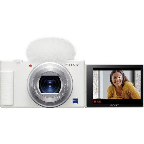 SONY ZV-1 カメラ　ホワイト Câmera sony zv-1 vlogging (branca) - Câmera Semi e Profissional